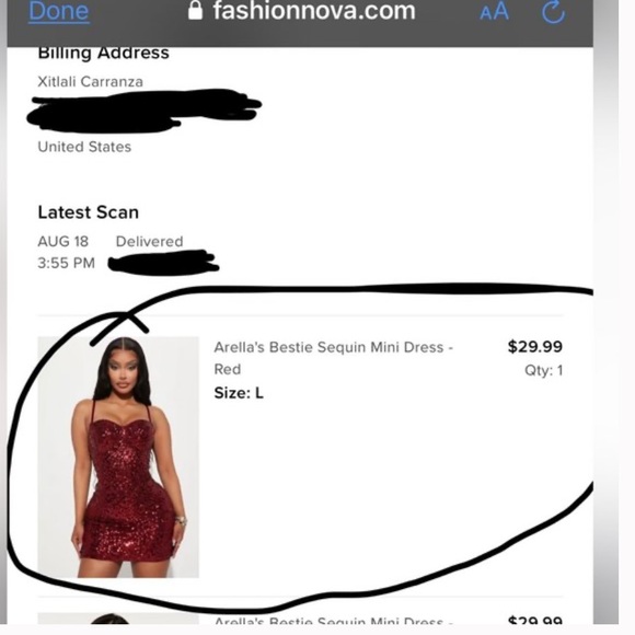 NWOT Fashion Nova Arella's Bestie Sequin Mini Dress - Picture 8 of 8